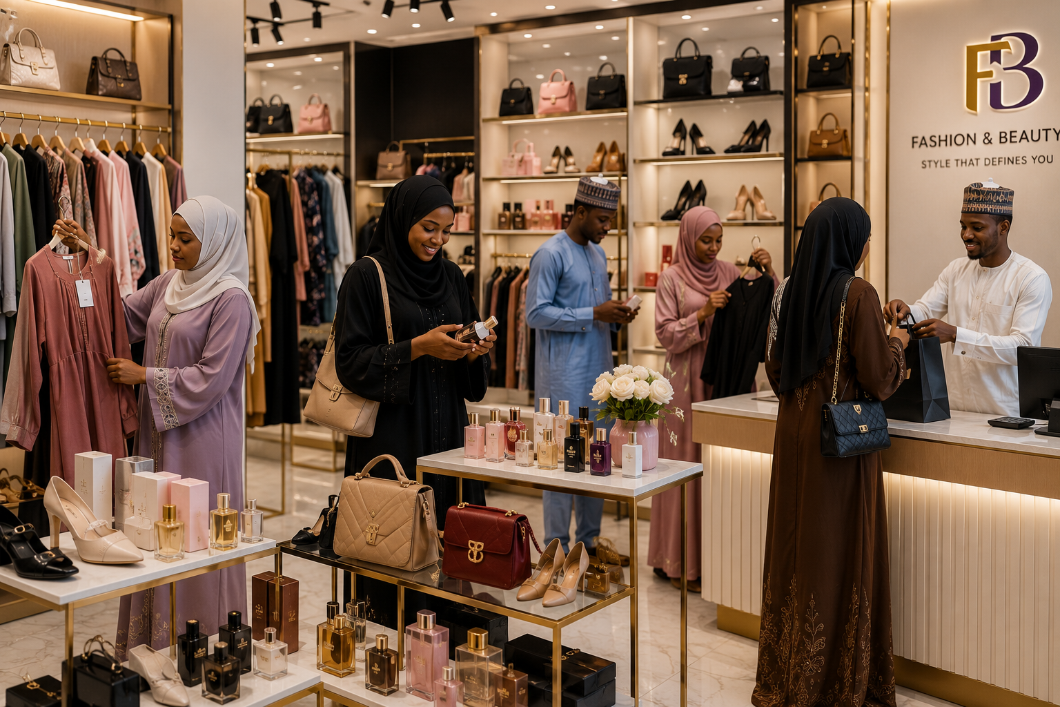 MS Kutumbawa retail showroom with fashion and beauty displays